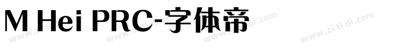M Hei PRC字体转换